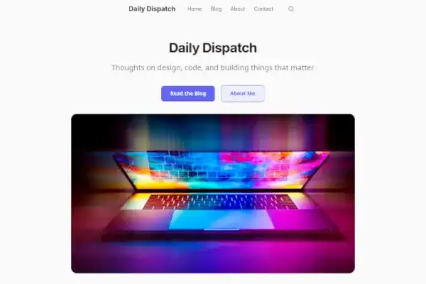 Blog template preview